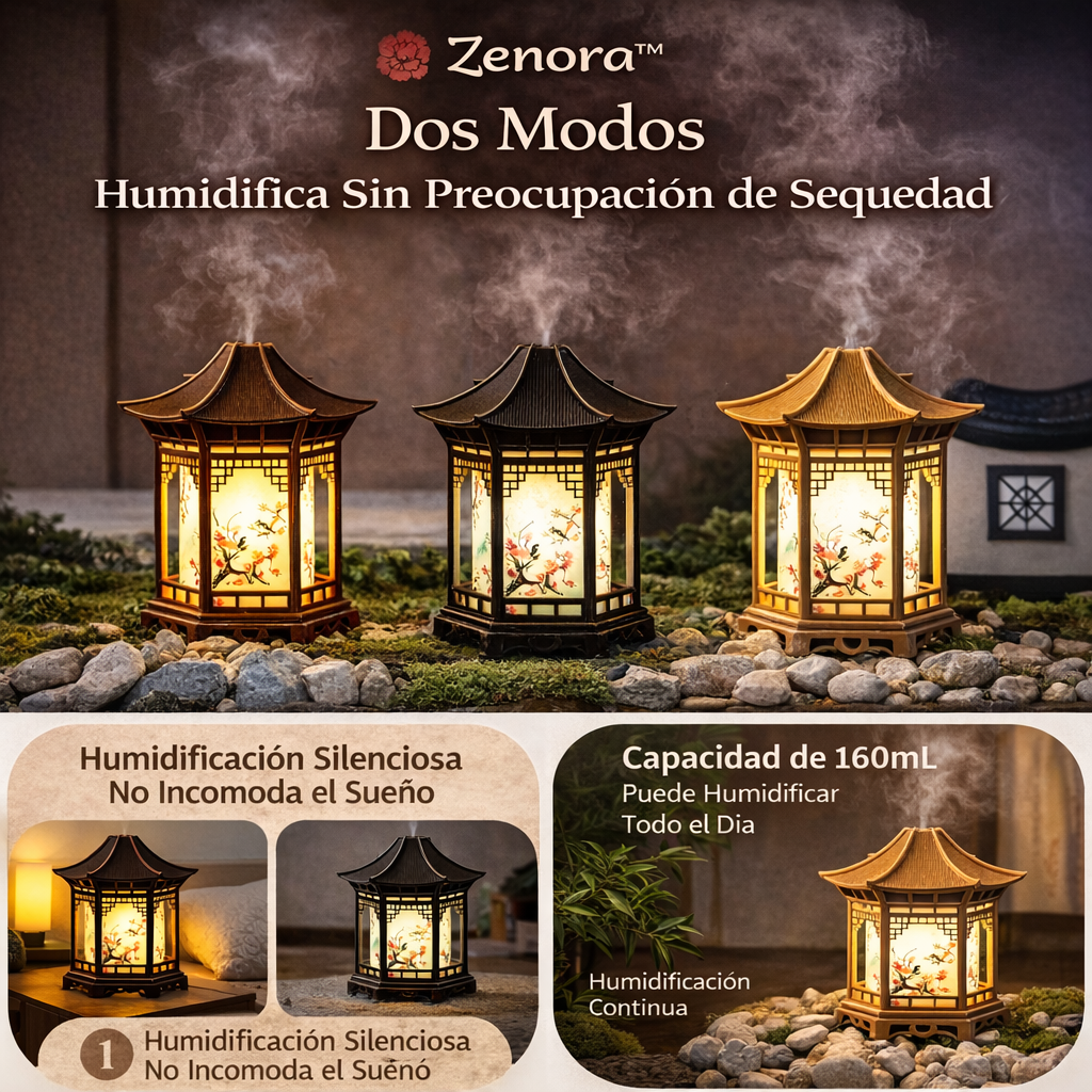 Farol Zen (Humidificador decorativo con luz y difusor)