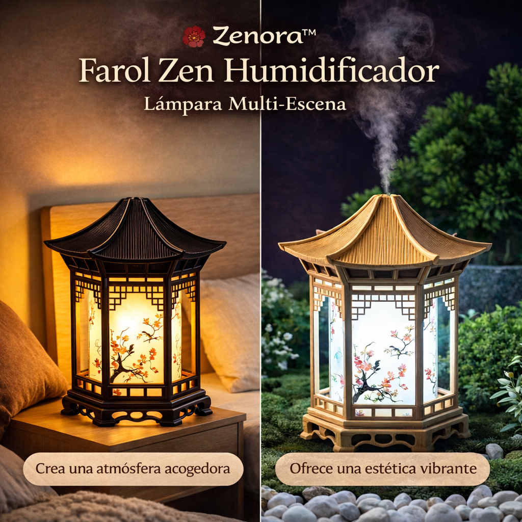 Farol Zen (Humidificador decorativo con luz y difusor)