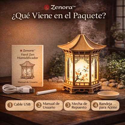 Farol Zen (Humidificador decorativo con luz y difusor)